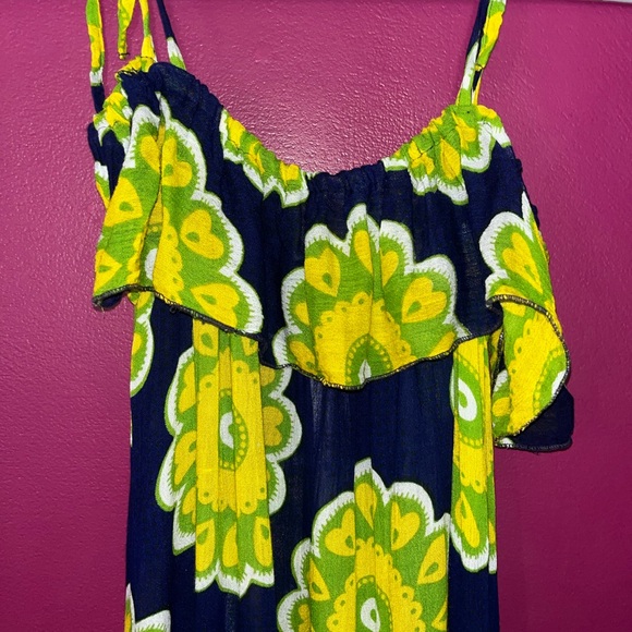 NWT Chaudry KC Boho mini dress with gorgeous heart mandala pattern Size M - Picture 2 of 3